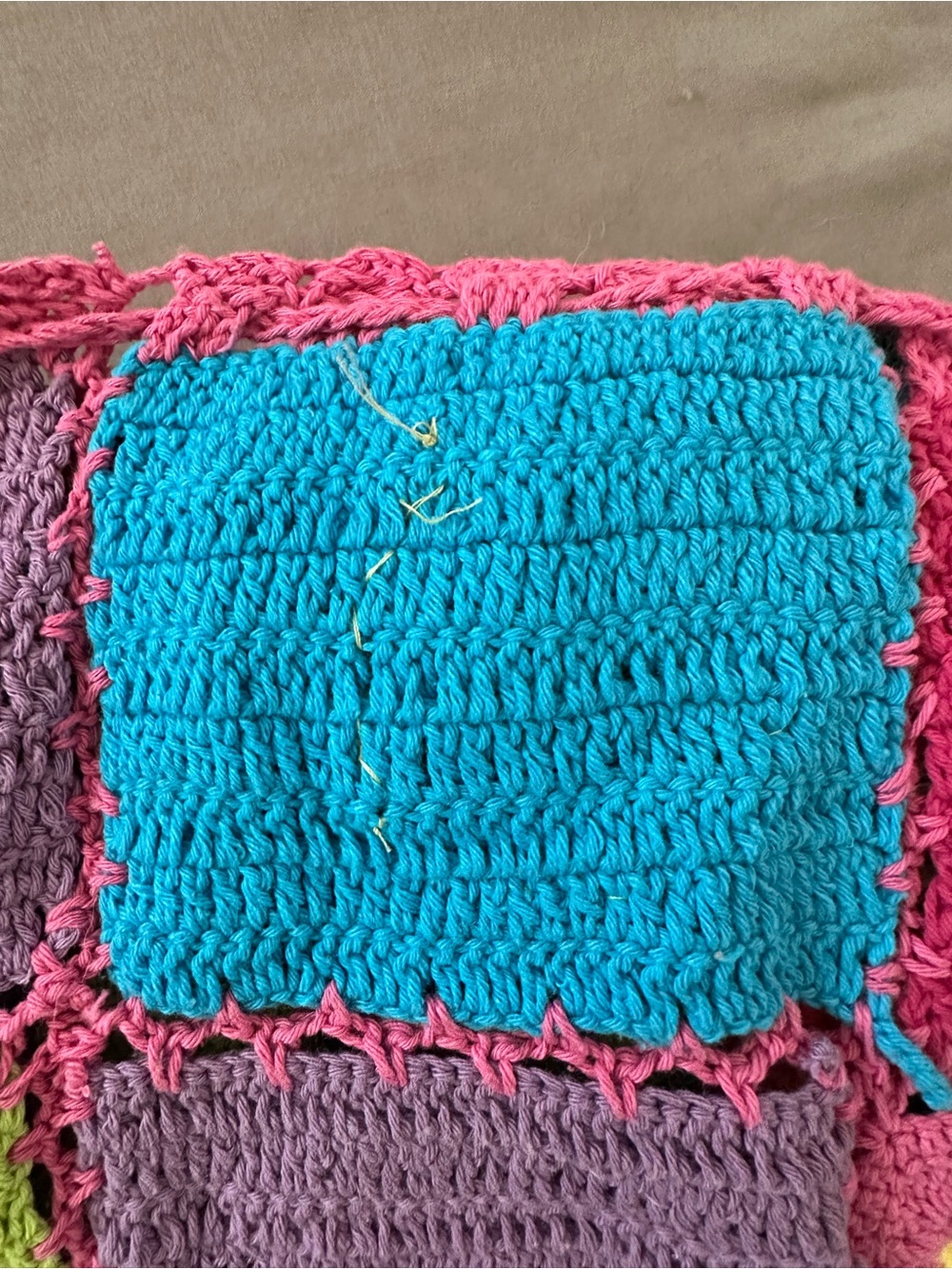 Crochet Color-block Patchwork Multicolor Two-Piece Set - Picture 13 of 13